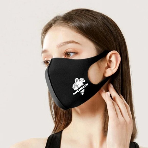 Michelin Logo Face Mask - Washable Reusable MotoGP Fabric Cover Mask - Picture 3 of 3